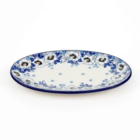 Półmisek 301 22/13cm <br> 2222X Biało-niebieskie anemony